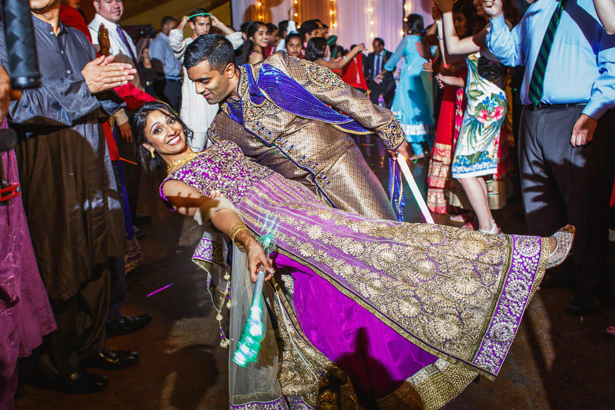 indian wedding reception dancing