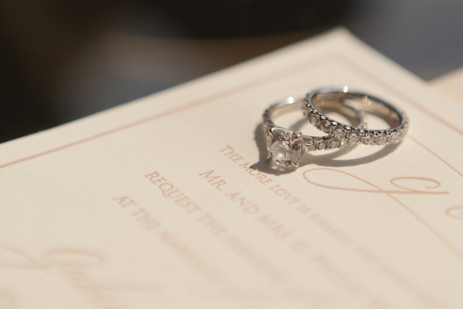 wedding rings invitiations
